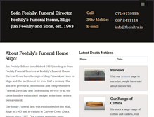 Tablet Screenshot of feehilys.ie